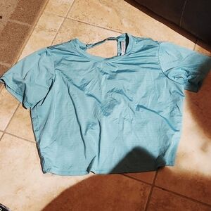 Fabletics Sky Blue Short Sleeve Tee